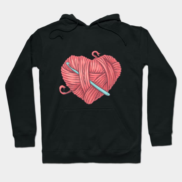 Crocheting - I Love Crochet Hoodie by Kudostees